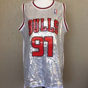 sequin bulls jersey